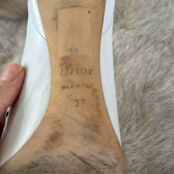 White Dior Verso 10cm Pumps size 37 - Picture 6 of 11